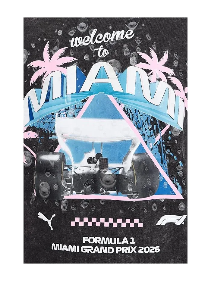 Футболка с графикой повседневная Formula 1 Miami Washed Graphic PUMA — 5