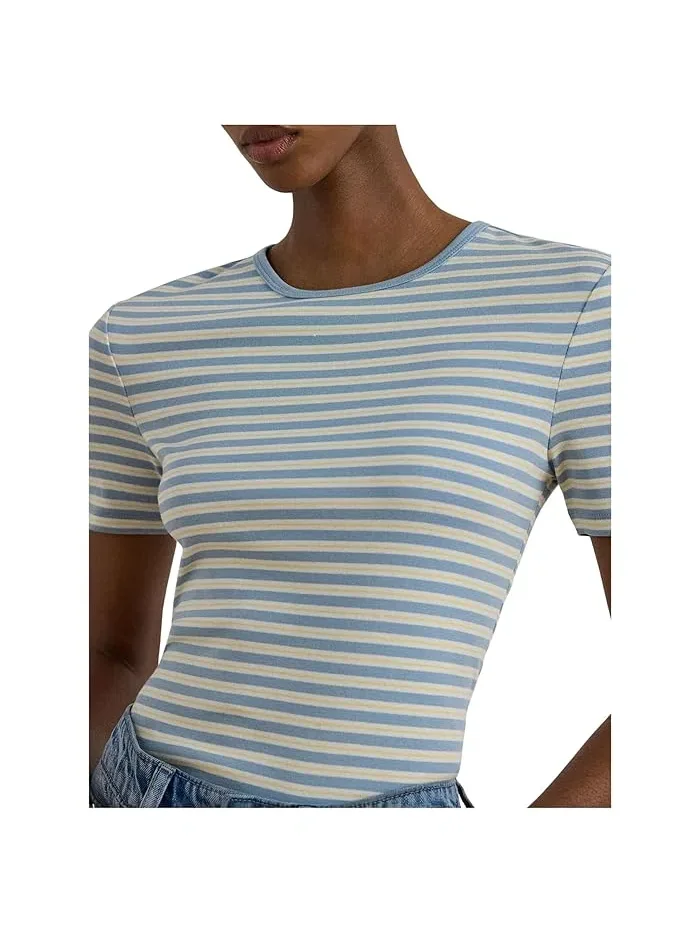 Футболка с принтом Paisley Stretch Cotton Crewneck Tee Lauren Ralph Lauren — 4