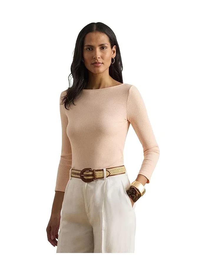 Футболка с лодочкой rib-knit Lauren Ralph Lauren — 4