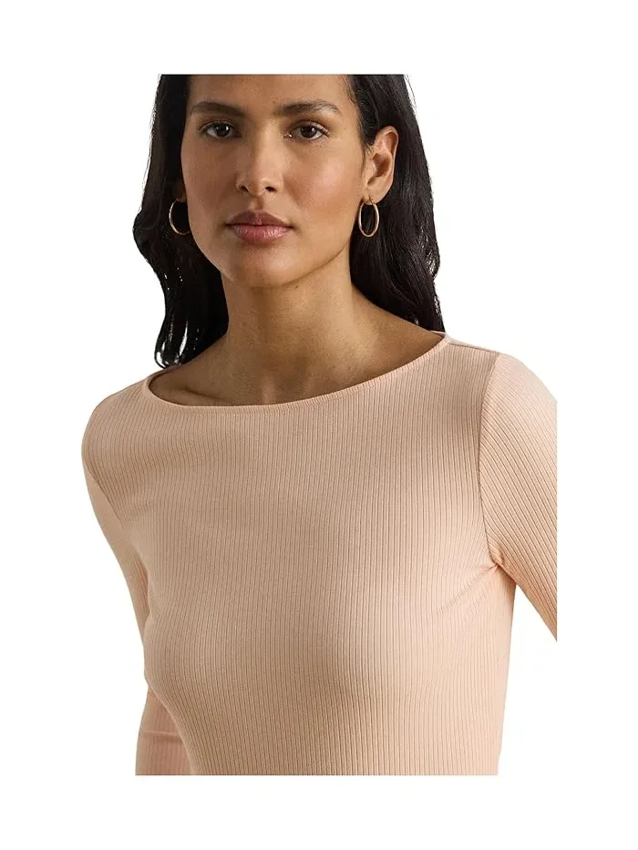 Футболка с лодочкой rib-knit Lauren Ralph Lauren — 5