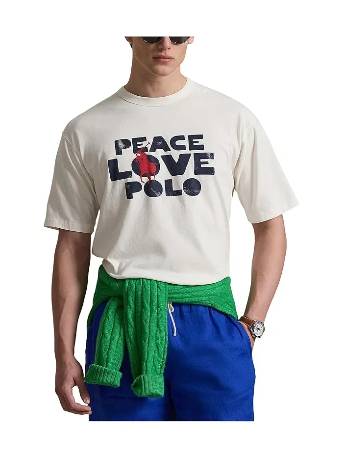 Футболка Polo Ralph Lauren Classic Fit Peace Love — 1