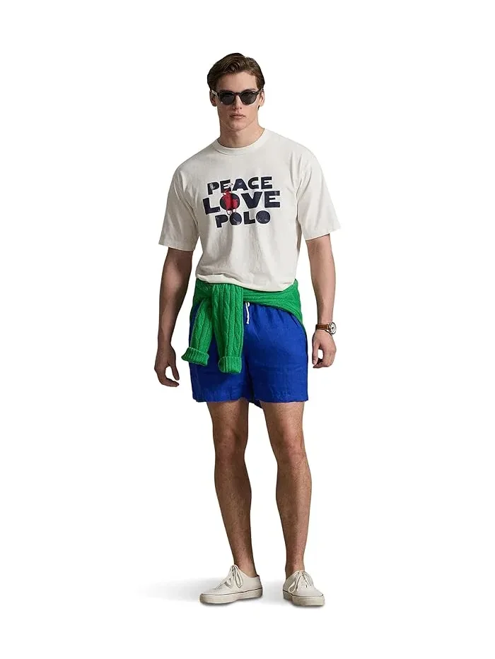 Футболка Polo Ralph Lauren Classic Fit Peace Love — 4