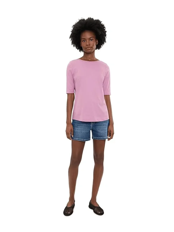 Футболка с лодочкой Pima Boatneck Elbow Sleeve Shirt L.L.Bean — 2
