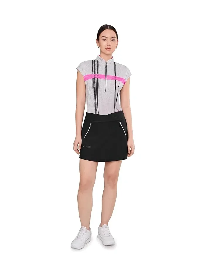 Футболка с вертикальными полосами Elegant Short Sleeve Jamie Sadock — 2