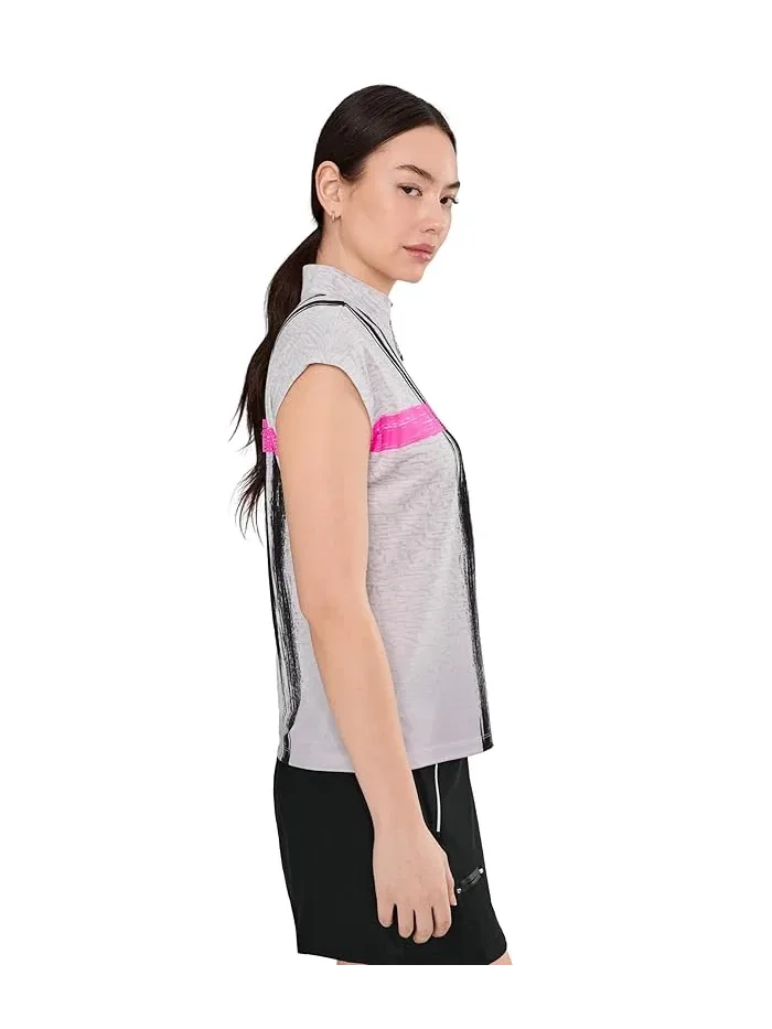 Футболка с вертикальными полосами Elegant Short Sleeve Jamie Sadock — 3
