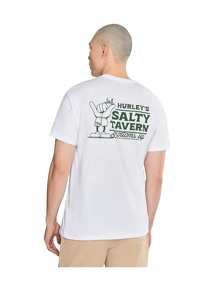 Футболка с принтом Salty Tavern Hurley — изображение 4 из 5, белый