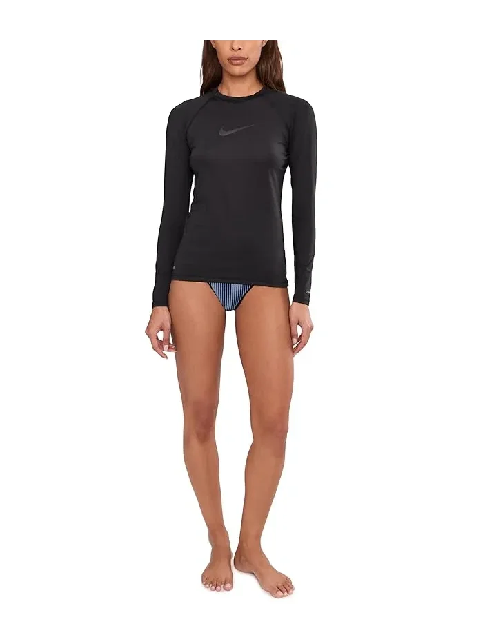 Рашгард Nike Dri-FIT UV Long Sleeve Hydroguard — изображение 2 из 5, черный