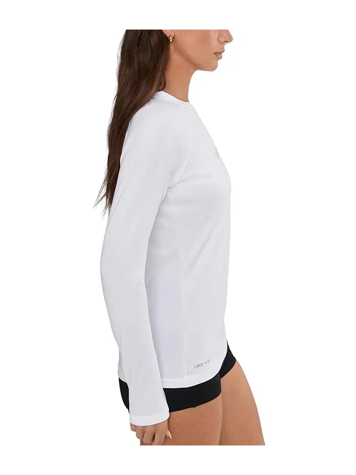 Рашгард Nike Dri-FIT UV Long Sleeve Hydroguard — изображение 3 из 5, белый