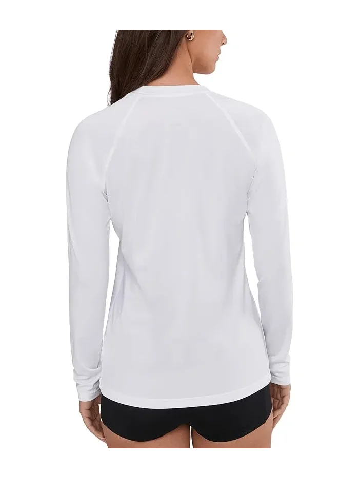 Рашгард Nike Dri-FIT UV Long Sleeve Hydroguard — изображение 4 из 5, белый