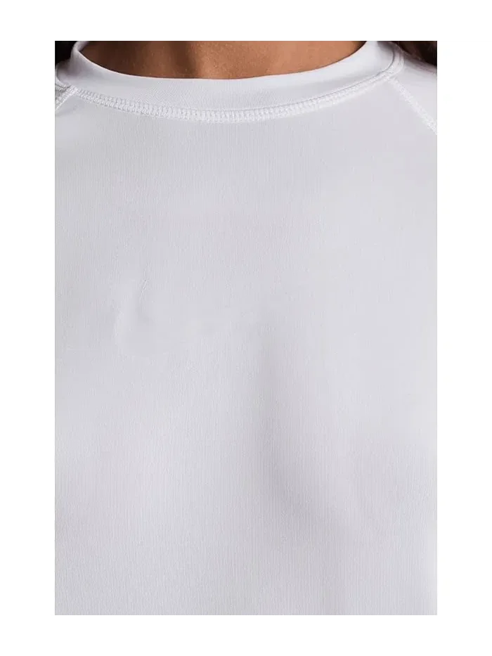 Рашгард Nike Dri-FIT UV Long Sleeve Hydroguard — изображение 5 из 5, белый