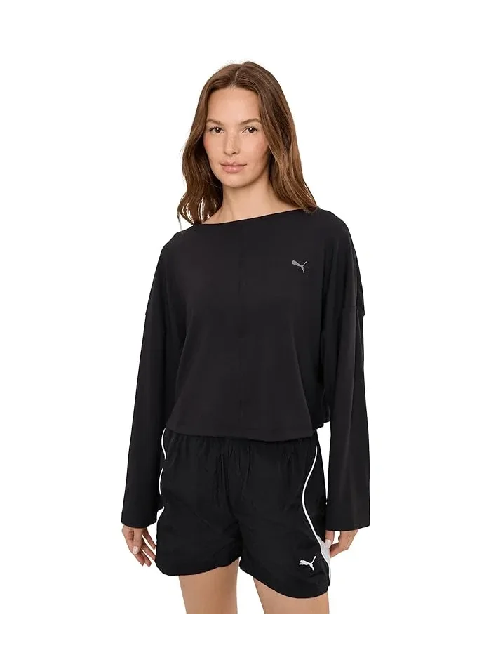 Футболка с длинным рукавом Cloudspun Ribbed Slouchy PUMA — 1
