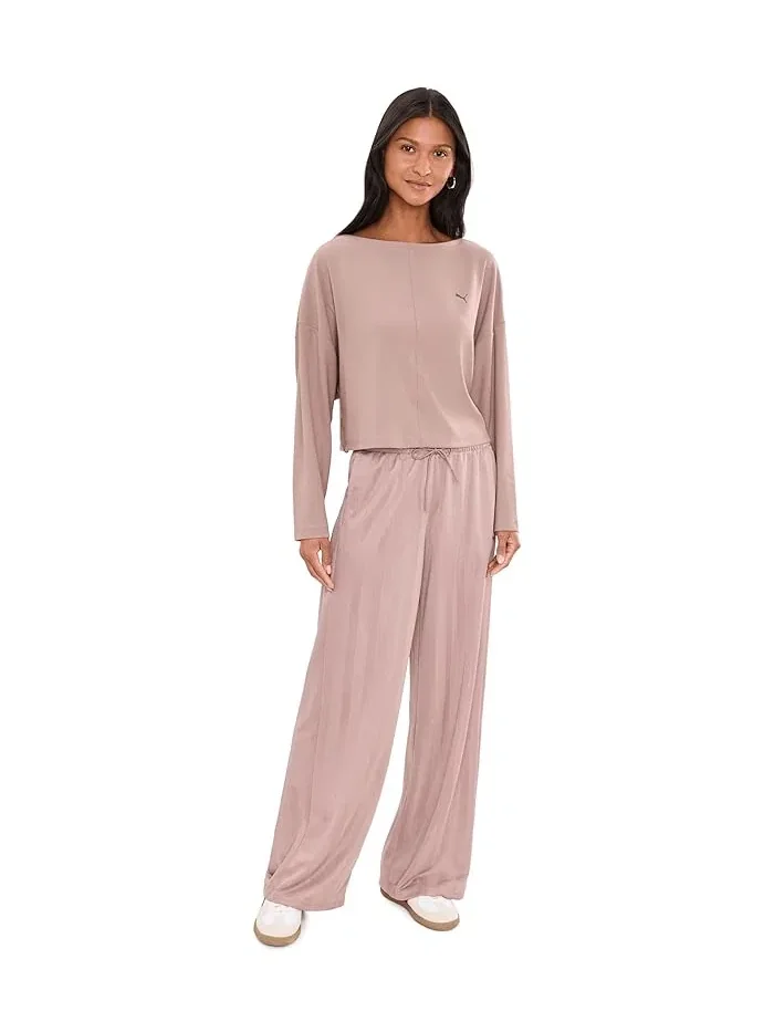 Футболка с длинным рукавом свободного кроя Cloudspun Ribbed Slouchy Long Sleeve Tee PUMA — 2