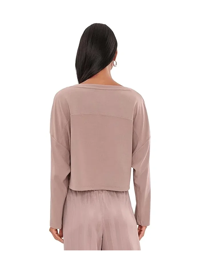 Футболка с длинным рукавом свободного кроя Cloudspun Ribbed Slouchy Long Sleeve Tee PUMA — 4