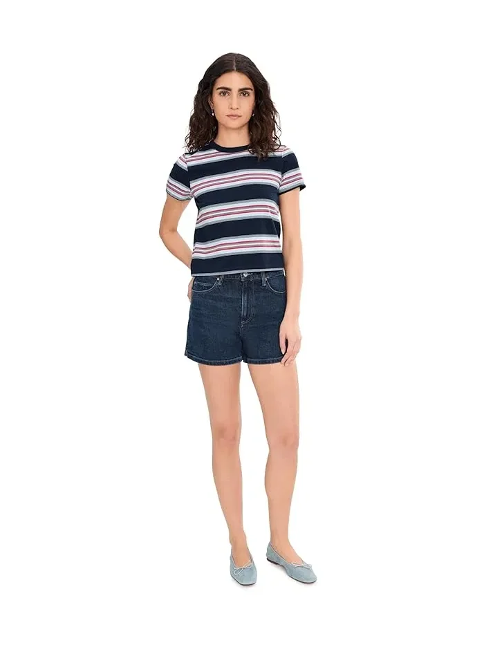 Шорты с высокой талией Dani Short Seamed Beltloops Paige, Visage — 2