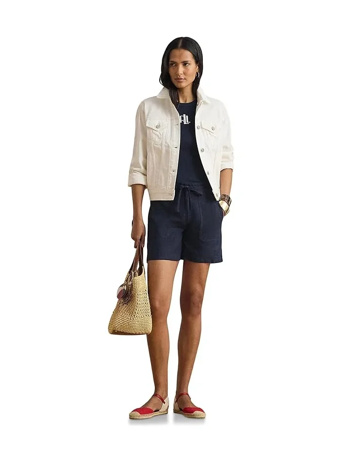 Шорты широкие на завязках Linen Wide-Leg Drawcord Shorts Lauren Ralph Lauren — 2