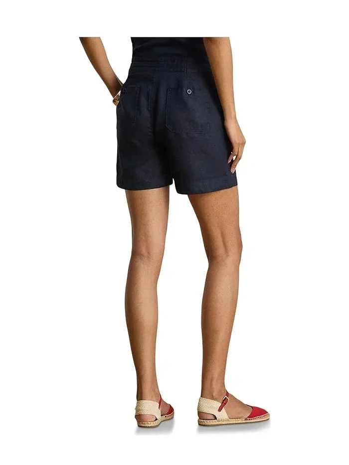 Шорты широкие на завязках Linen Wide-Leg Drawcord Shorts Lauren Ralph Lauren — 3