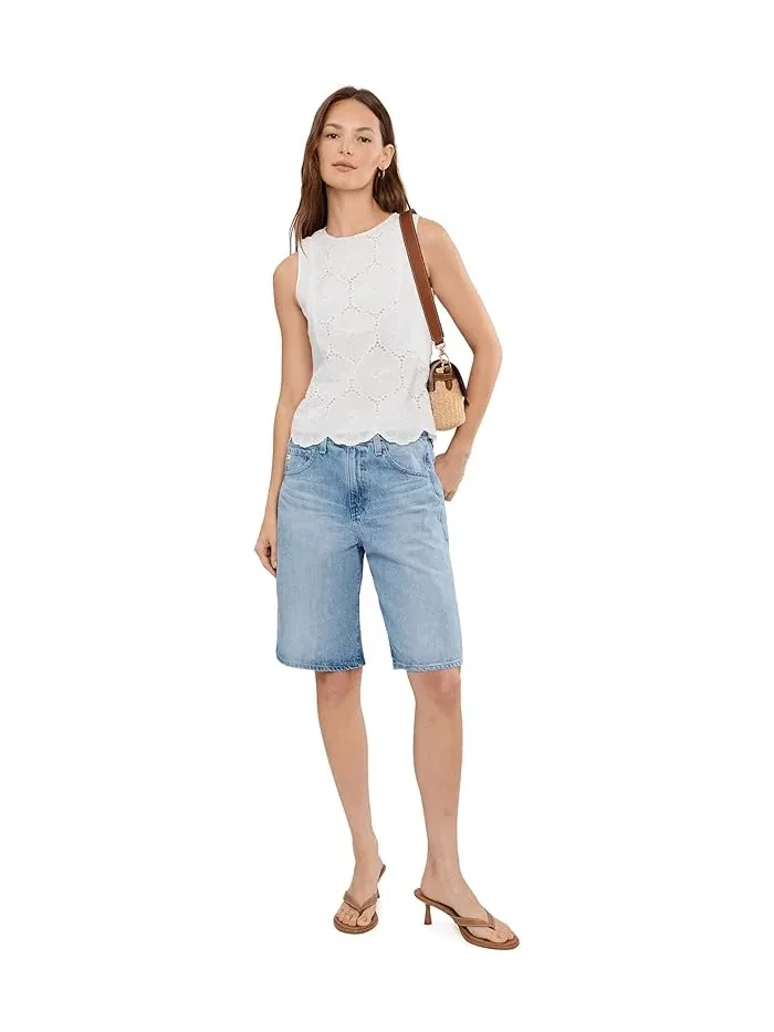 Шорты Hattie High-Rise Barrel AG Jeans, Mondrian — 2
