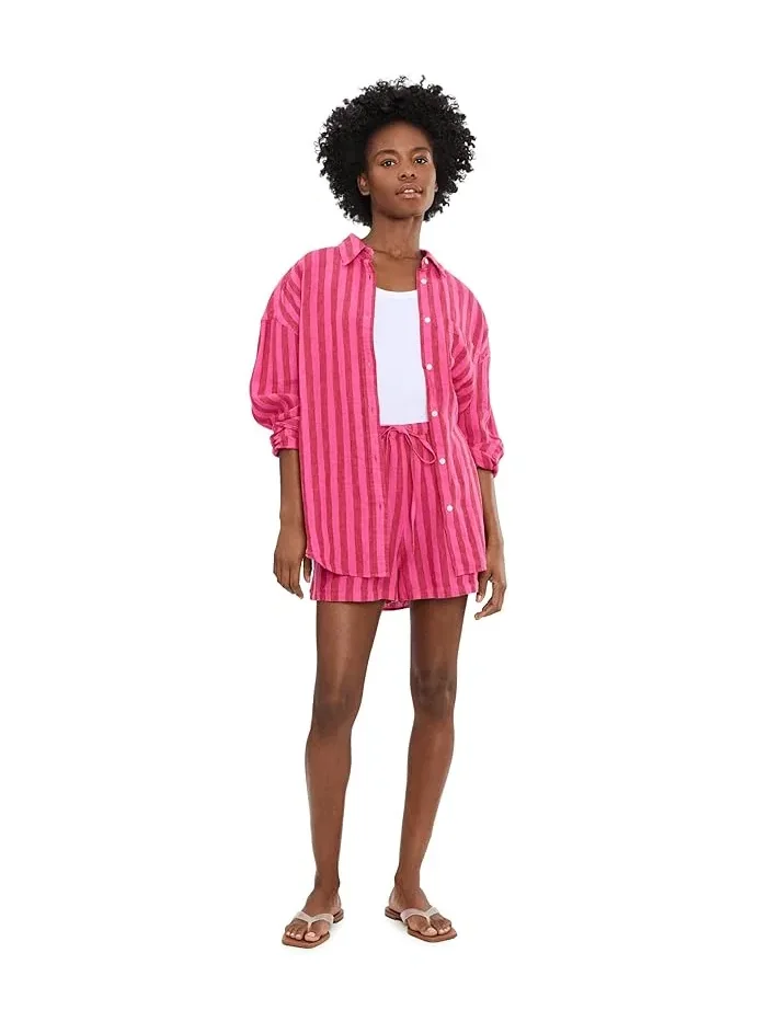 Шорты льняные Laguna Linen Montecito Faherty — 2