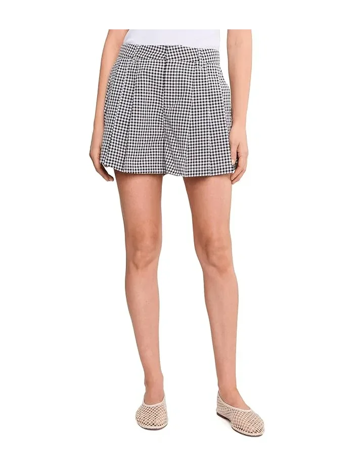 Шорты плиссированные Picnic Party Gingham Blank NYC — белый