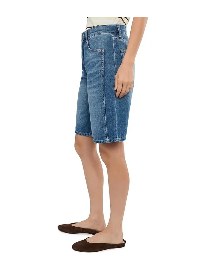 Шорты бермуды завышенной талии Wide Leg Thalia AG Jeans, Galaxy — 3