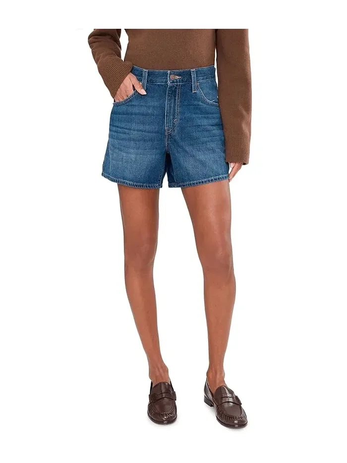 Шорты джинсовые с высокой талией Cinch Mid-thigh Levi's Womens, First or Last No DP — 1