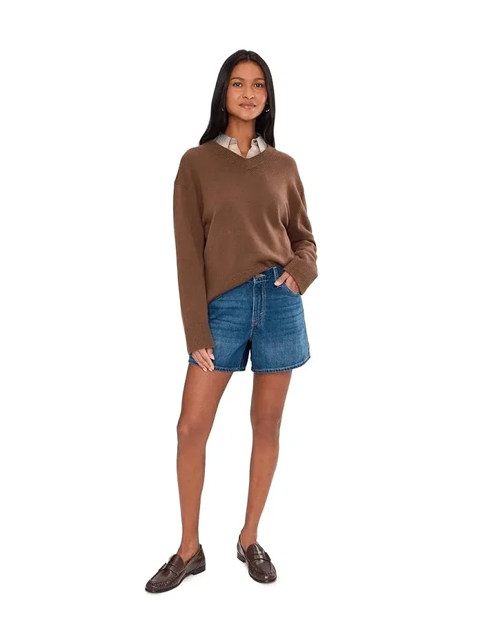 Шорты джинсовые с высокой талией Cinch Mid-thigh Levi's Womens, First or Last No DP — 2