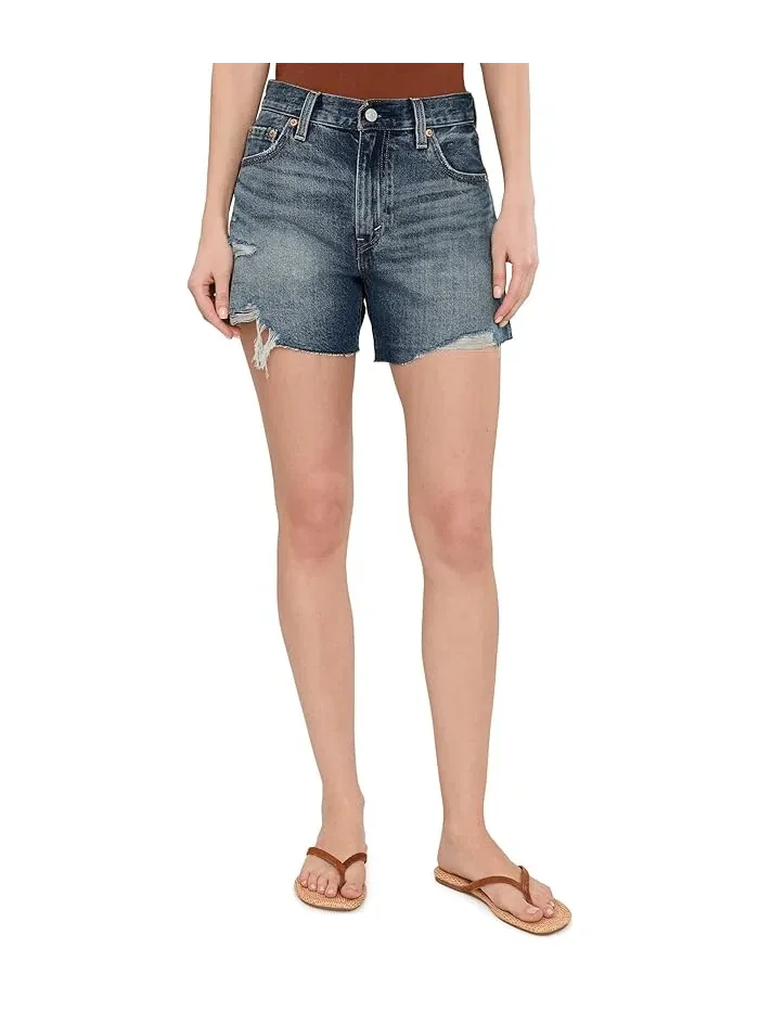 Шорты джинсовые высокие Ribcage Short Zip Levi's Premium, Like It Love It — 1