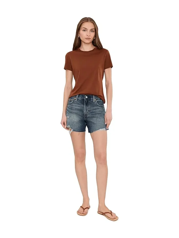 Шорты джинсовые высокие Ribcage Short Zip Levi's Premium, Like It Love It — 2