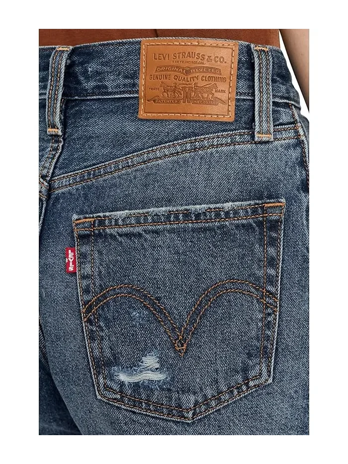 Шорты джинсовые высокие Ribcage Short Zip Levi's Premium, Like It Love It — 5
