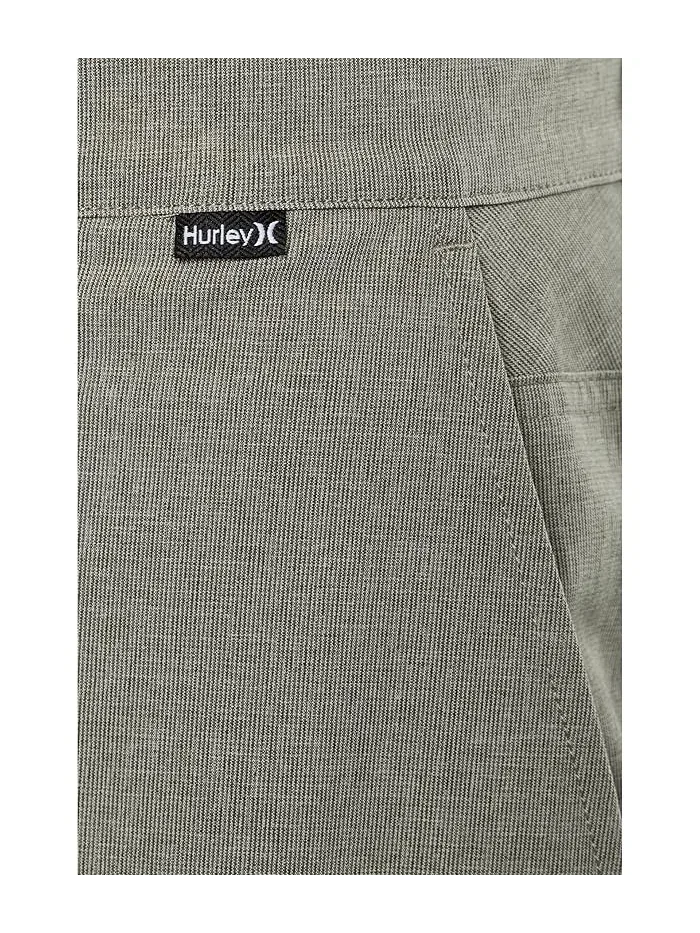 Шорты с принтом Phantom Microcheck Hurley — изображение 5 из 5, оливковый