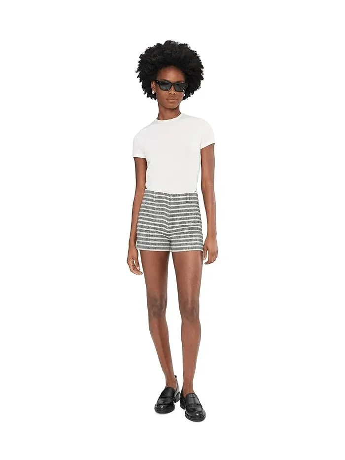 Шорты The Frankie Tailored Shortie Joe's Jeans, Midnight/Ecru Stri — 2