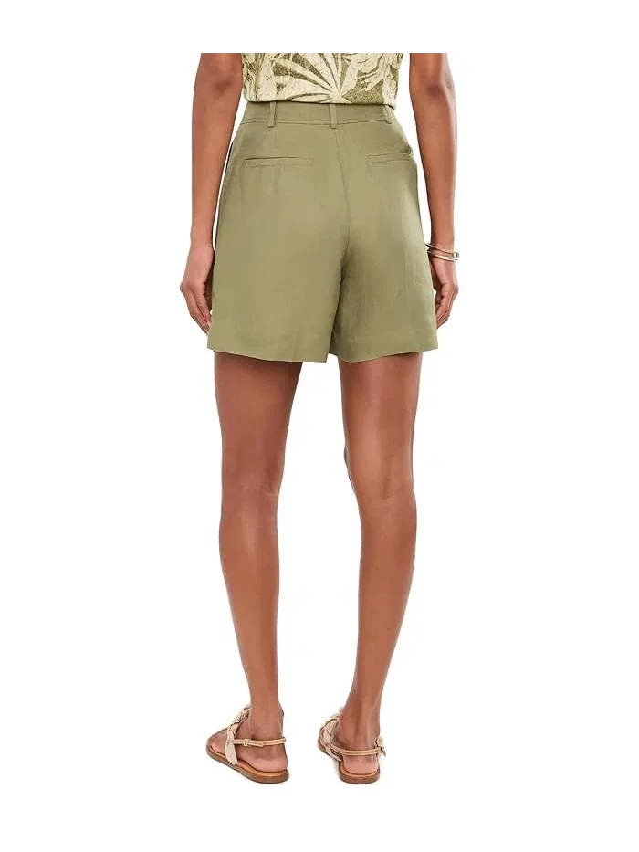 Шорты плиссированные из льняной смеси Pleated Linen-Blend Twill Shorts Lauren Ralph Lauren — 4