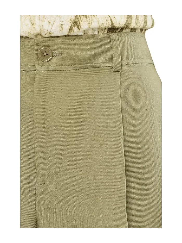 Шорты плиссированные из льняной смеси Pleated Linen-Blend Twill Shorts Lauren Ralph Lauren — 5