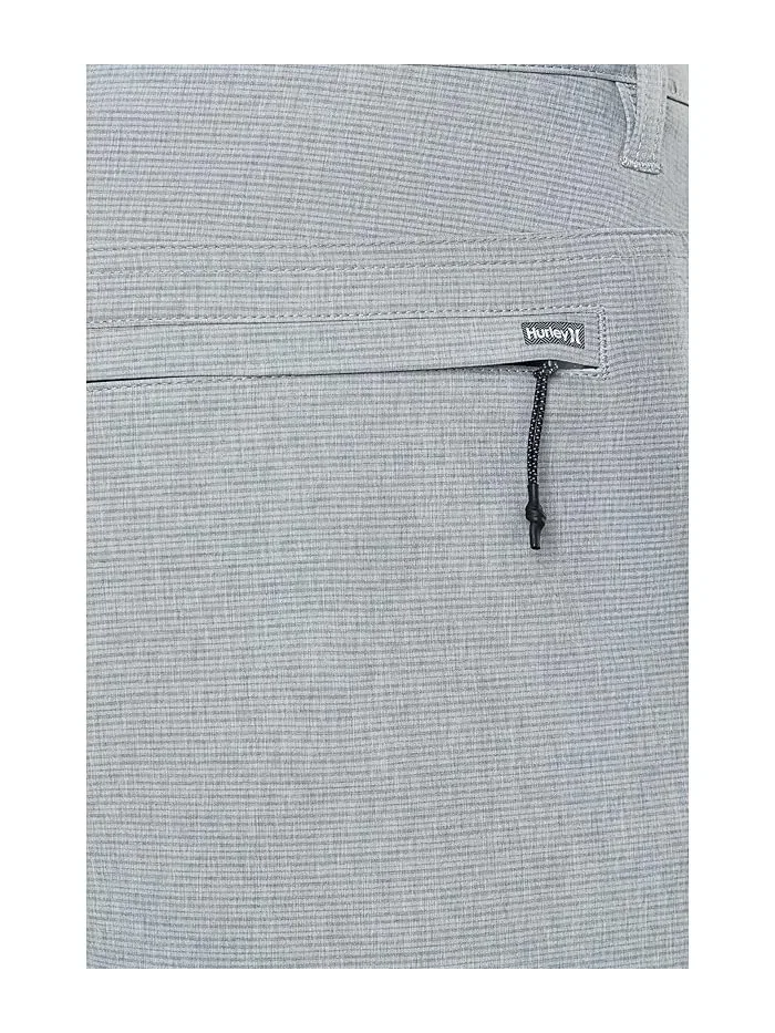 Шорты с 4-сторонней растяжкой Hurley Phantom Equator Walkshorts — изображение 5 из 5, серебристый