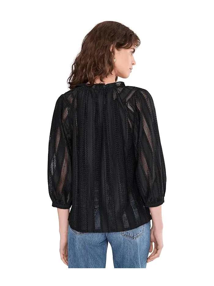 Блуза с рюшами Raglan Peasant Vince Camuto — 4