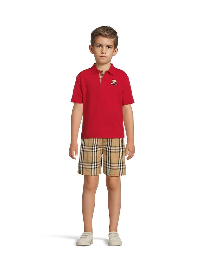 Шорты Oscar Check хлопок Burberry Kids — 4