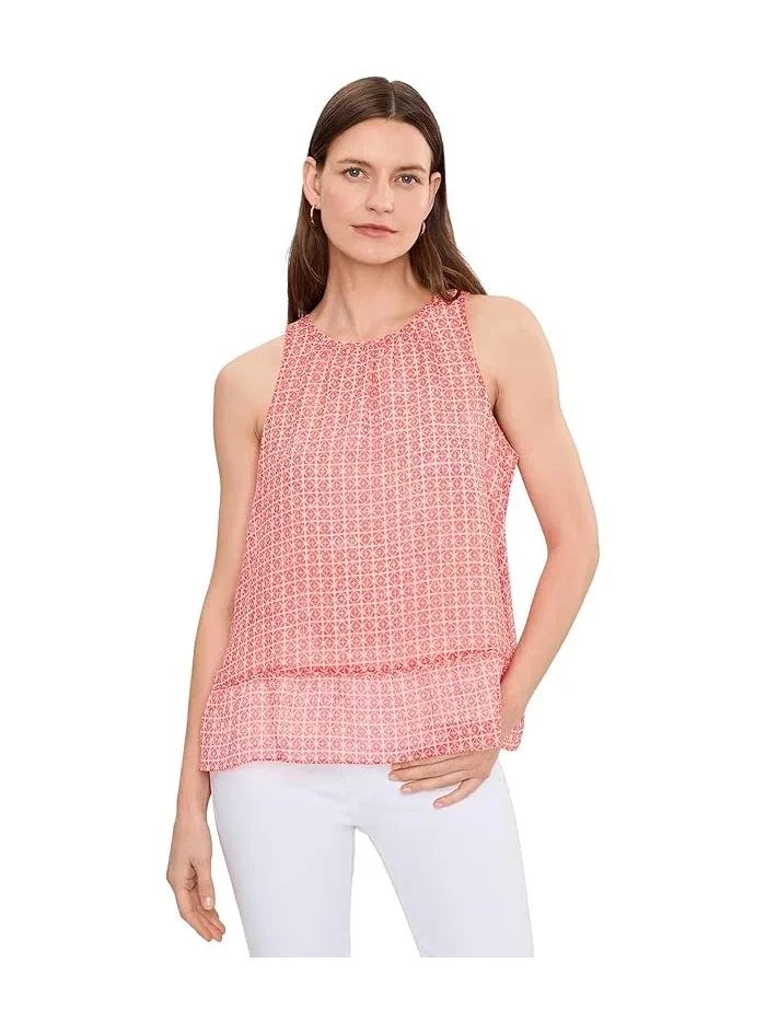 Блуза с запахом принт Halter Neck Shell With Peplum Vince Camuto — 1