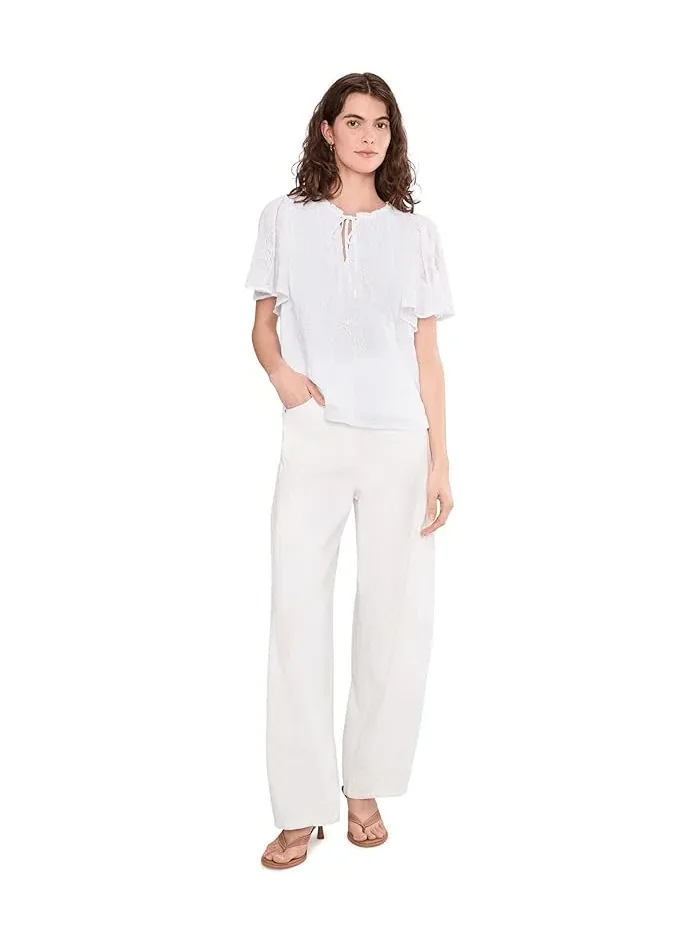 Блуза с галстуком и рукавами-воланами Vince Camuto — 2
