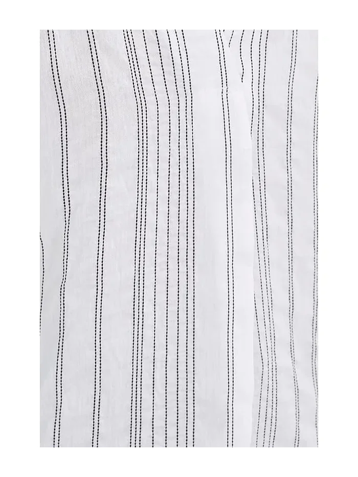 Блуза с воротником короткий рукав Relaxed Collar Short Sleeve Blouse Vince Camuto — 5