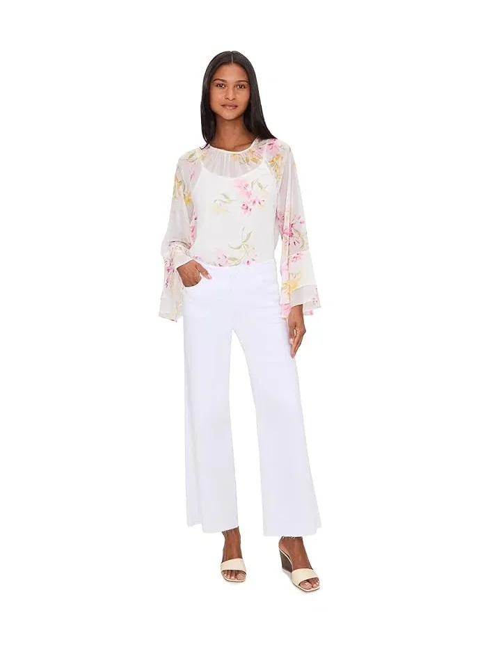 Блуза с воланами на рукавах Double Ruffle Sleeve Vince Camuto — 2
