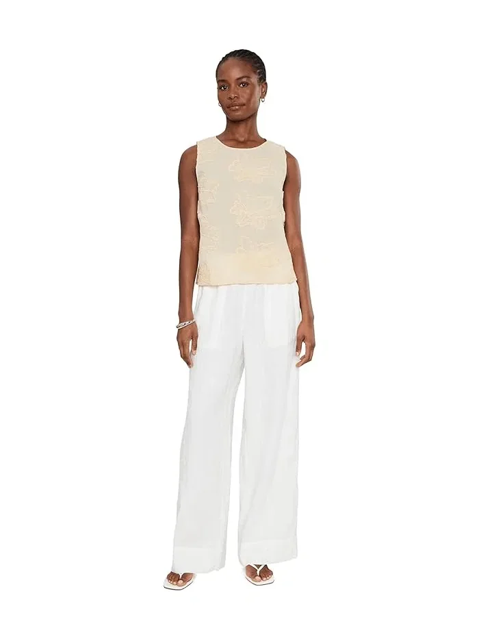 Блуза с цветочной вышивкой Boxy Tank Blouse Vince Camuto — 2