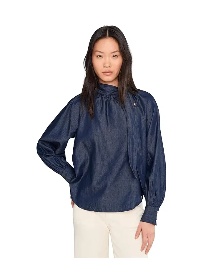 Блуза с бантом Raglan Seam Neck Bow Shirtail CeCe — 1
