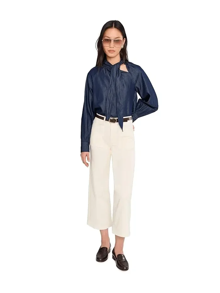 Блуза с бантом Raglan Seam Neck Bow Shirtail CeCe — 2