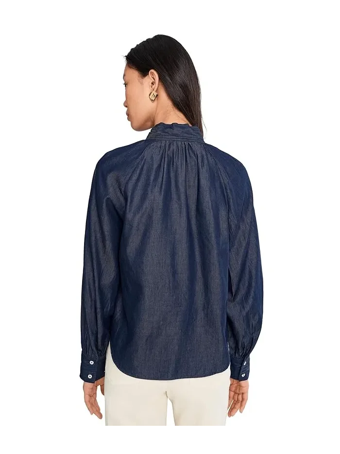 Блуза с бантом Raglan Seam Neck Bow Shirtail CeCe — 4