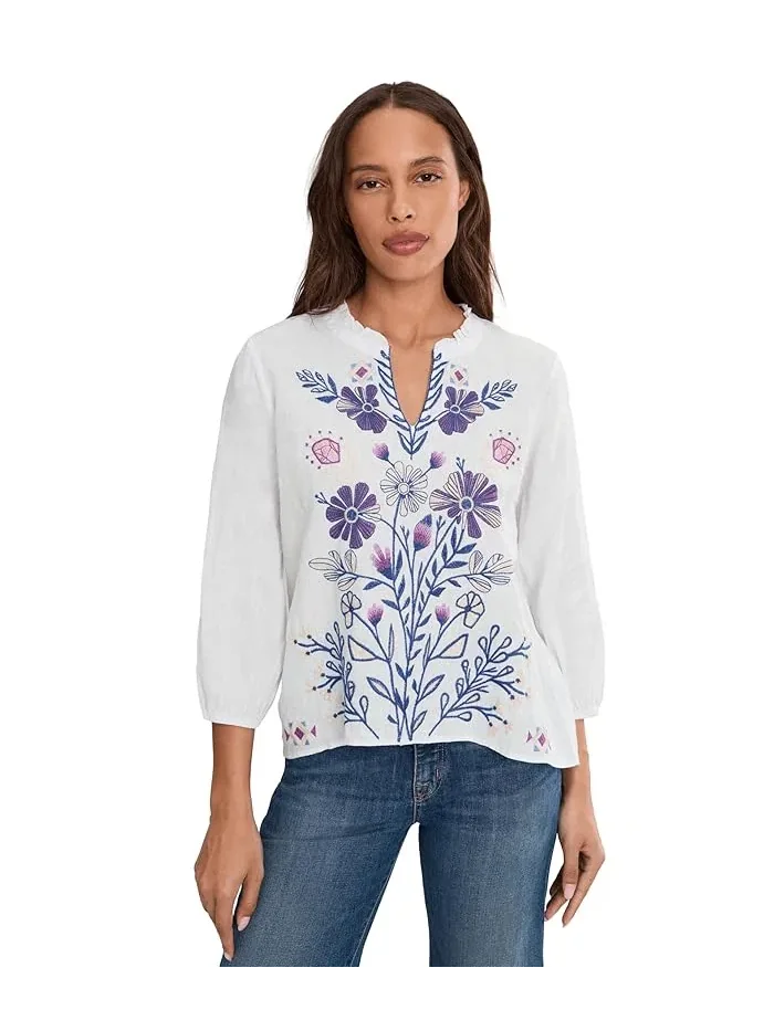 Блуза с оборками Ruffle Field Blouse - Adina Johnny Was — 1