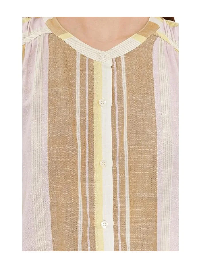 Блуза с шарнингом Dolman Button Front Woven Liverpool Los Angeles — 5