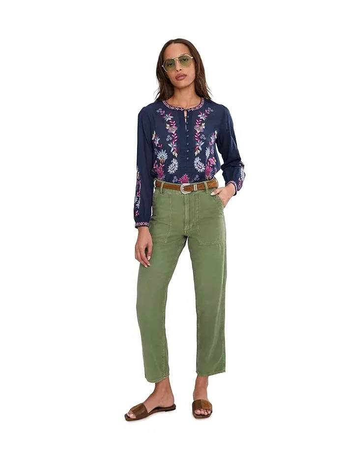 Блуза с цветочным принтом Field Henley Blouse - Kesia Johnny Was — 2