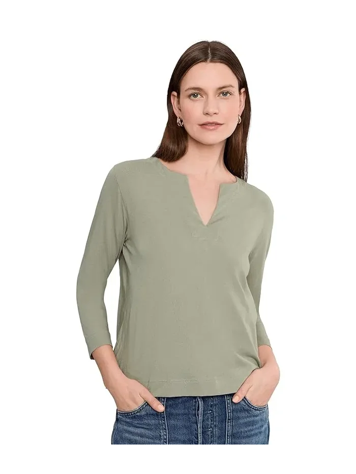 Блуза с разрезом модель Side Slit Split Neck Lilla P — 1