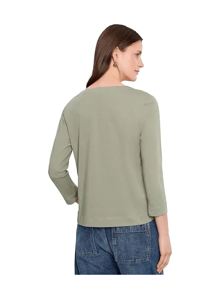 Блуза с разрезом модель Side Slit Split Neck Lilla P — 4
