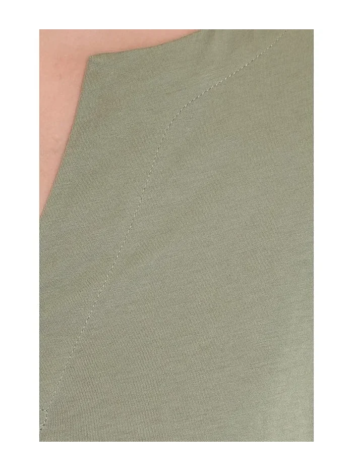 Блуза с разрезом модель Side Slit Split Neck Lilla P — 5